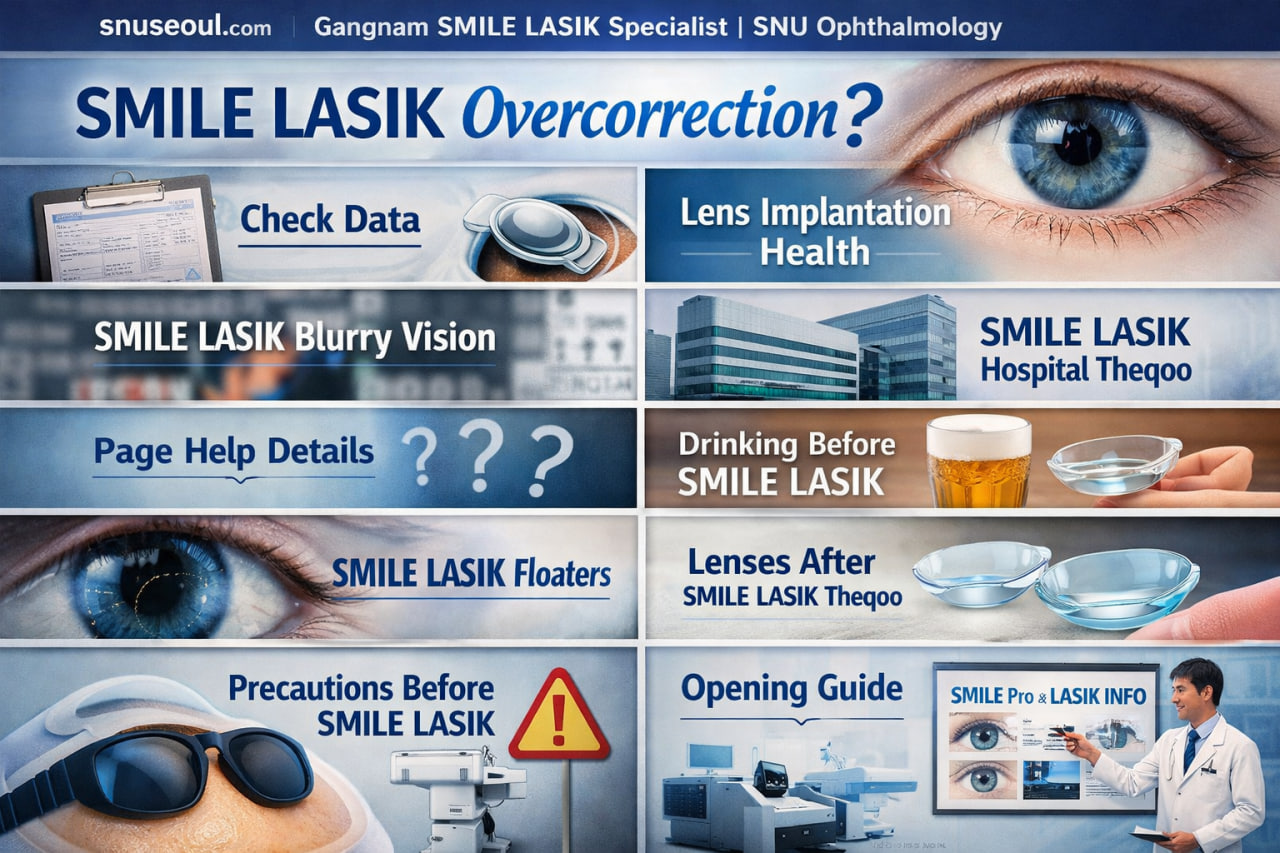 SNU Ophthalmology Specialists Discuss Drinking Before SMILE LASIK And Precautions Before SMILE LASIK